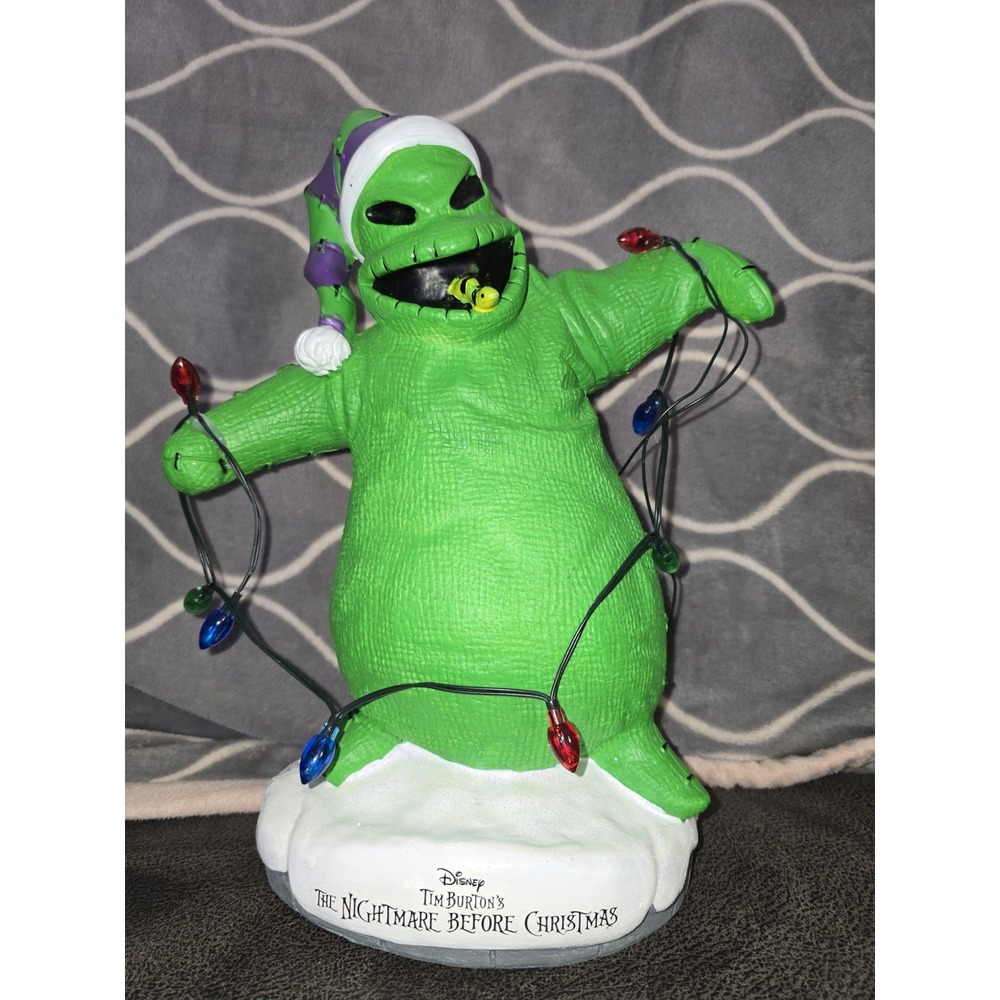 Disney The Nightmare Before Christmas Oogie Boogie‎ Light-Up Statue Holiday-NEW